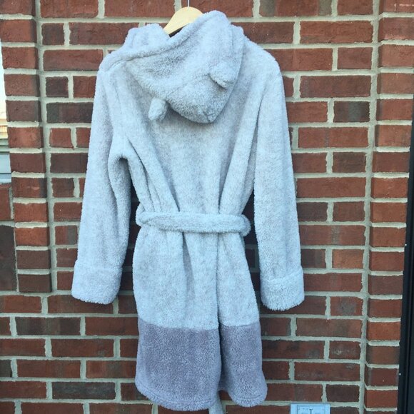 Daydream by Berkshire Home Teddy Robe Gray S/M - Picture 2 of 8